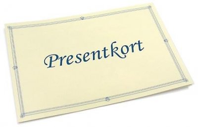 Gift certificate